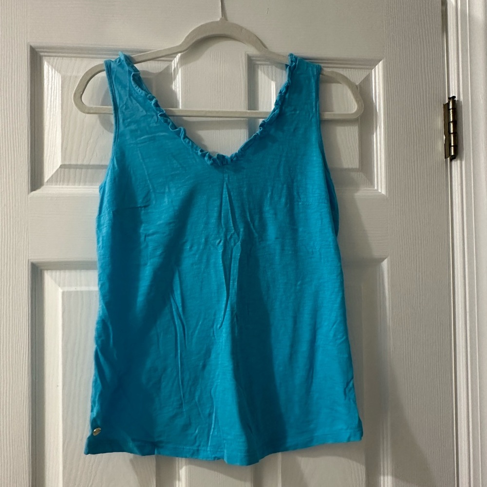 Lilly Pulitzer teal tank top size xs